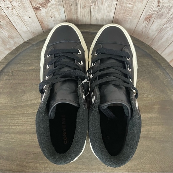 Converse CTAS PC Boot Hi “Black/Burnt Caramel” Leather Shoe Size 8 Women - Picture 6 of 9